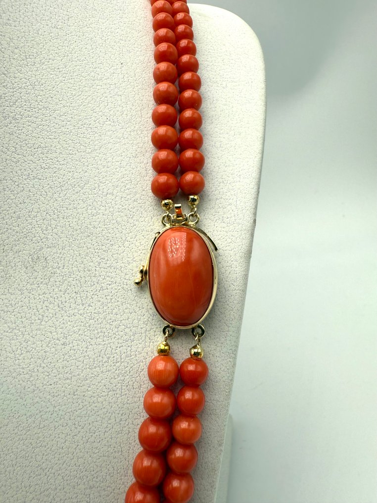 Collana - 18 carati Oro giallo Corallo #1.0