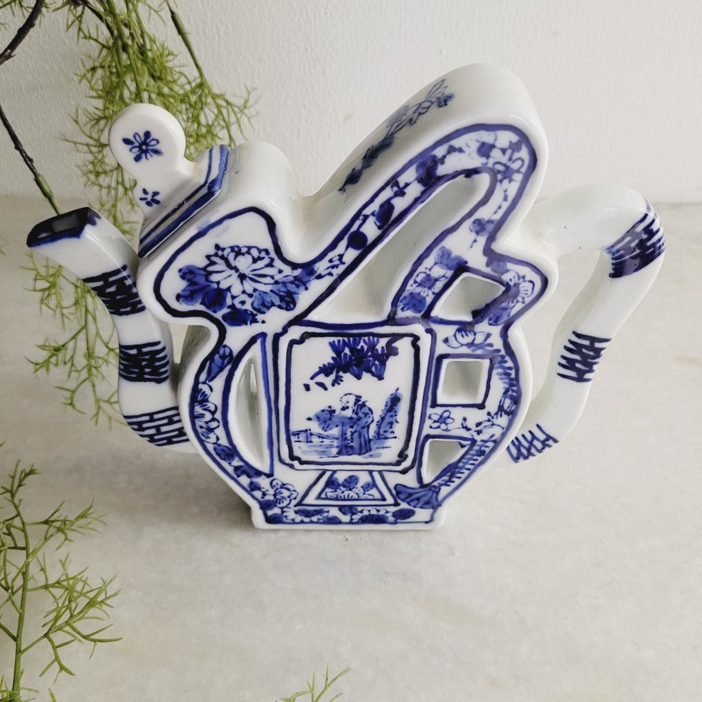Zeldzame Chinese Puzzel Theepot, 1960 - Τσαγιέρα - Τσαγιέρα - Κεραμικό #2.1