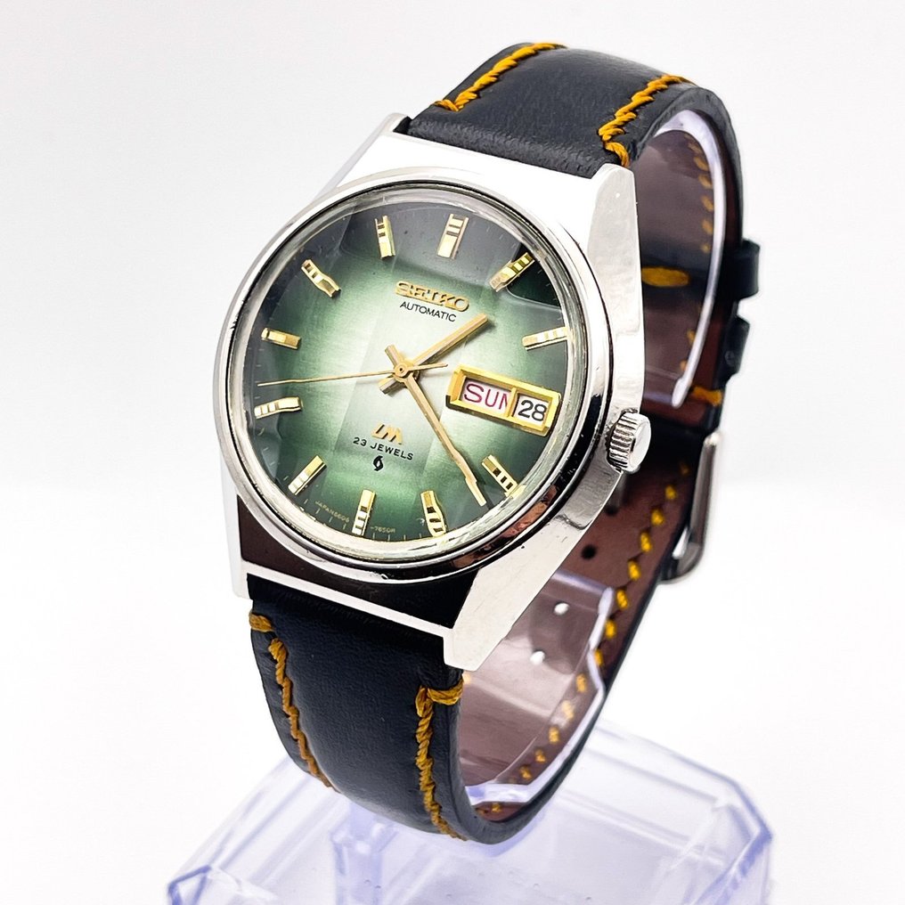 Seiko - Lord Matic "Vivid Green Sunburst" 悠久 (Yūkyū) – Eternal - 沒有保留價 - 5606-7310 - 男士 - 1973 #1.0