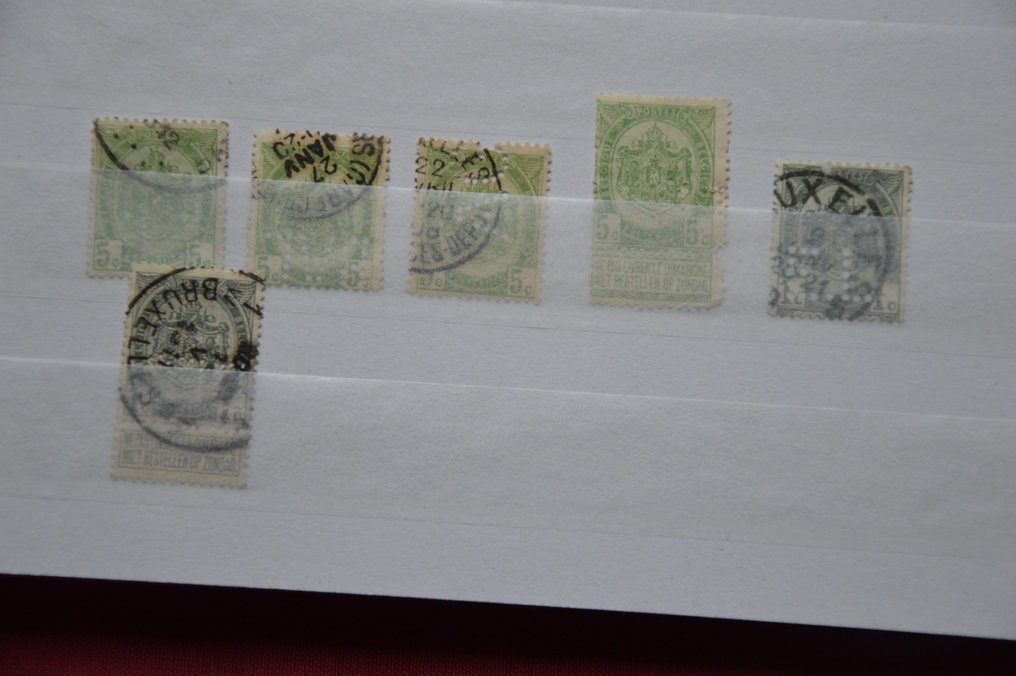 Βέλγιο - Συλλογή 130 διαφορετικών Perfins από το Βέλγιο. #4.3