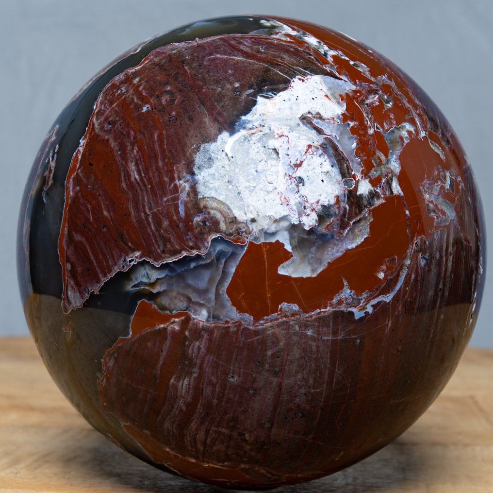 Agate Large quality agate sphere - Height: 13.6 cm - Width: 13.6 cm- 3390 g #2.1