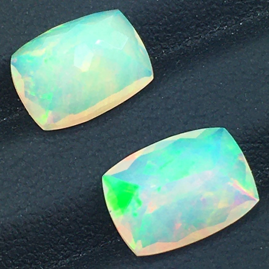 没有保留价 - 2 pcs  橙色 蛋白石  - 4.51 ct - 安特卫普宝石检测实验室（ALGT） - NATURAL OPAL #1.0