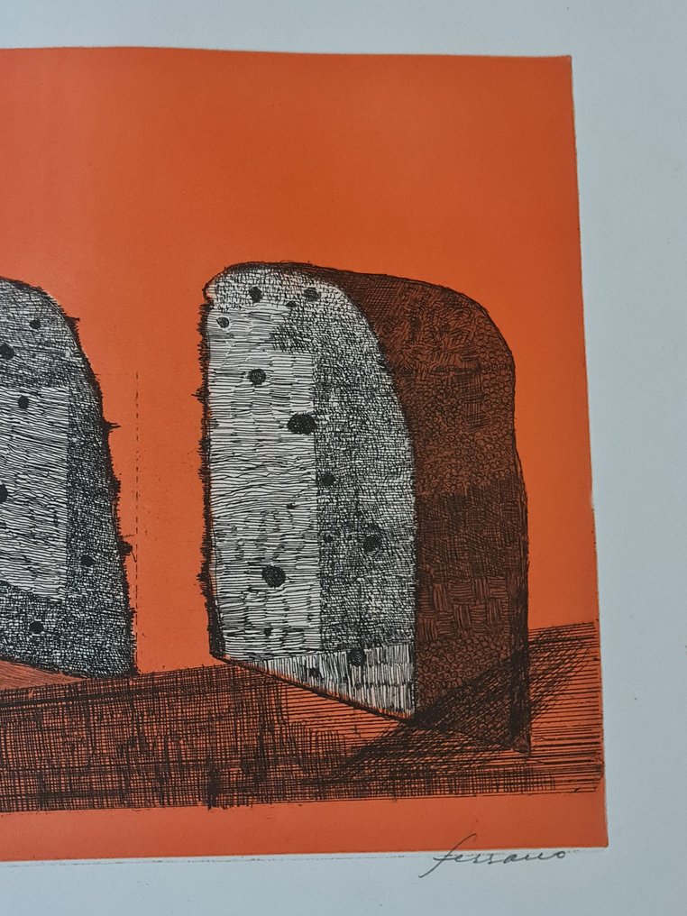 Pablo Serrano (1908-1985) - Pan partido - Grabado H/C #4.3