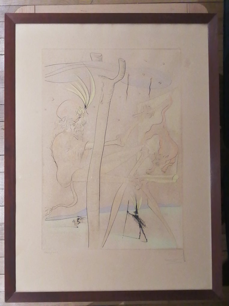 Salvador Dali (1904-1989) - Le Singe et le Léopard/The monkey and the leopard #1.0