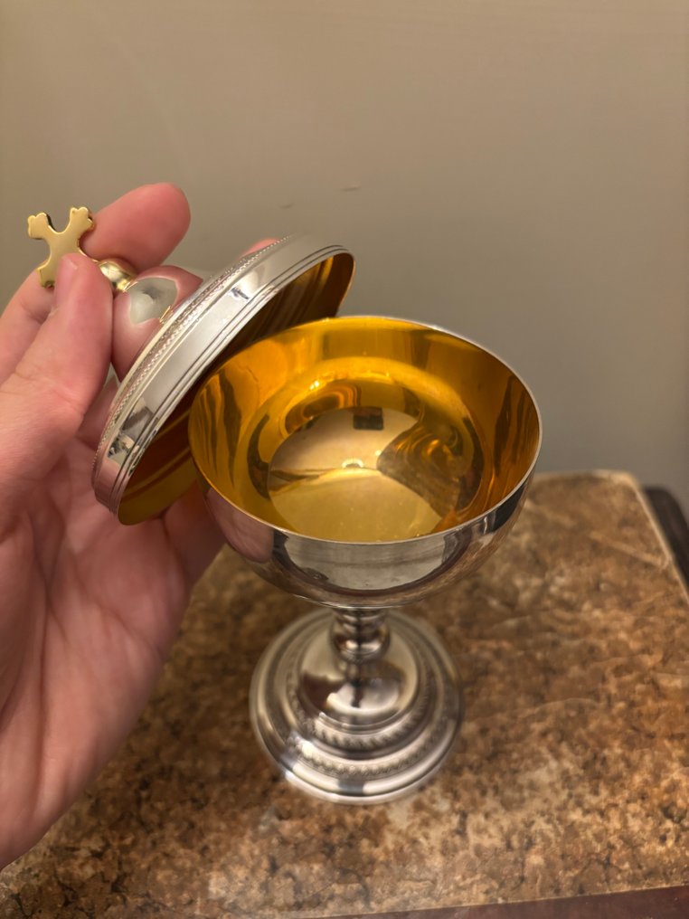 Pyx - Fém, Ezüstözött - Pisside metallo argentato. #3.2