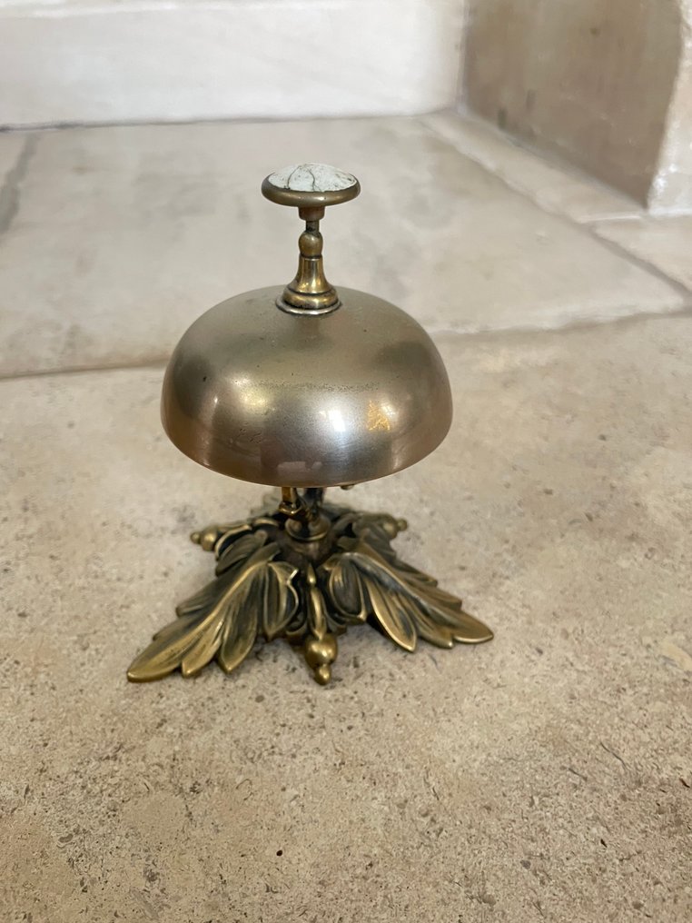 呼叫铃 - 法国 - 罕见的老酒店铃 #1.0