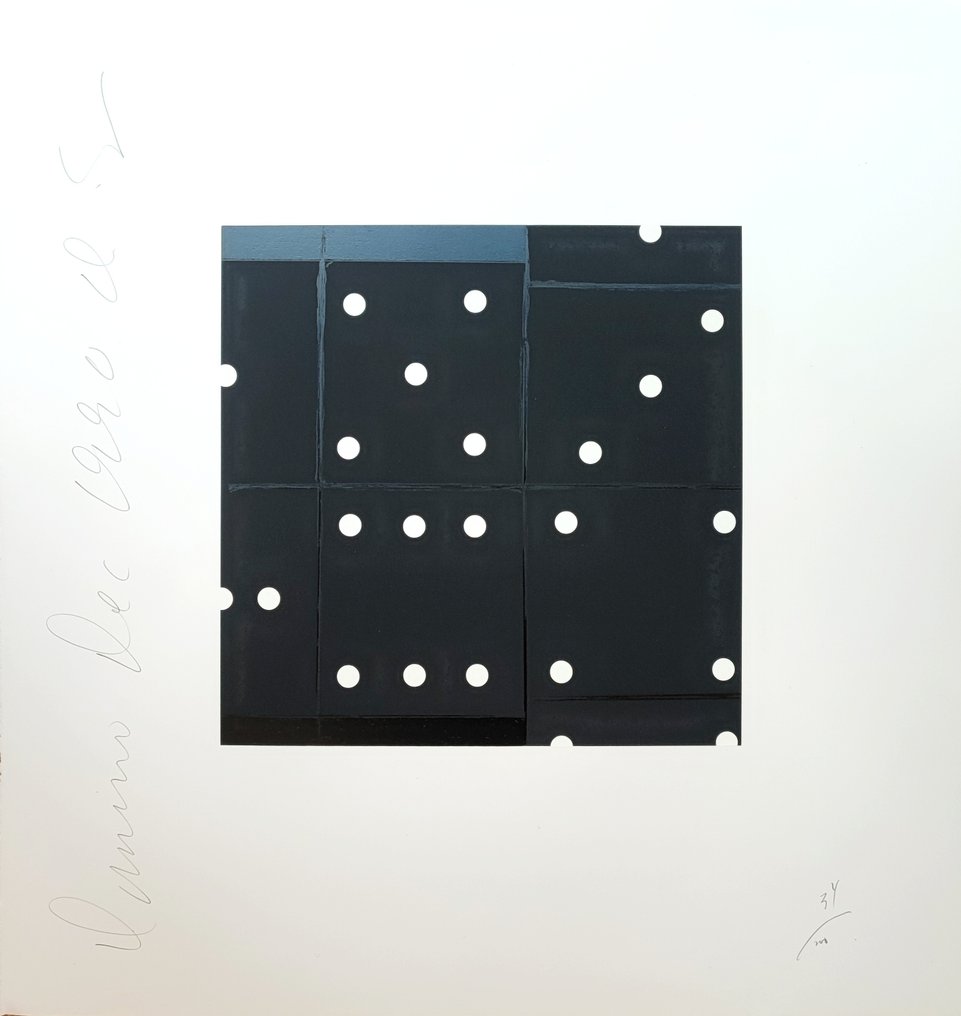Donald Sultan (1951) - Untitled from the Dominoes portfolio #1.0