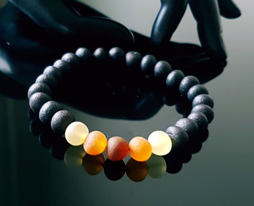 Amber 稀有原生态天然波罗的海琥珀男女通用手链- 8 g #4.3