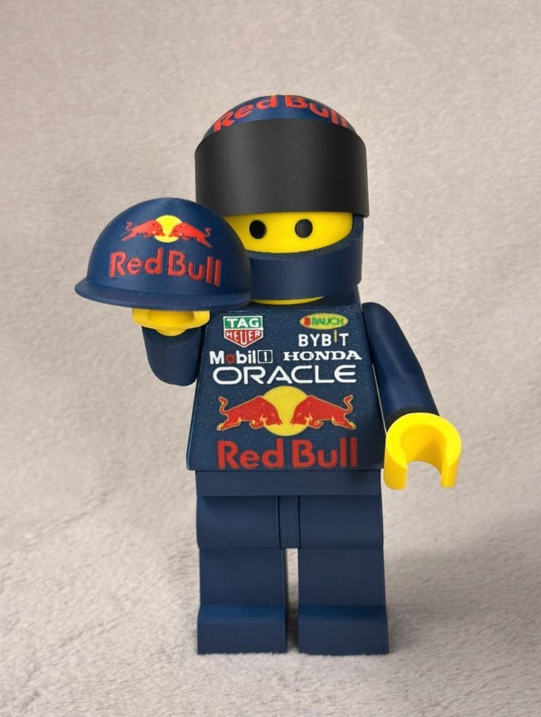 Lego Minifigure - Promotional - Formula 1 Red bull racing 23 cm #3.2