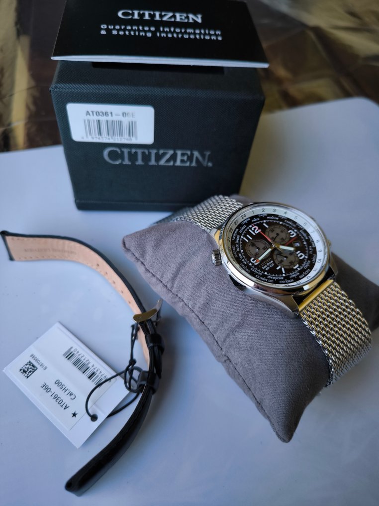 Citizen - Worldtime Eco drive - Zonder minimumprijs - AT0361-06E - Heren - 2010-2020 #1.0