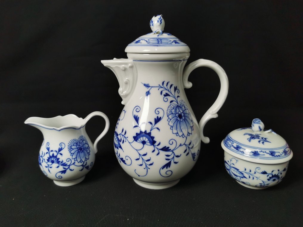 Meissen - Cipolla Blu - Set di servizio da caffè per 6 persone - Kaffeservice (16) - Porcelæn #4.3