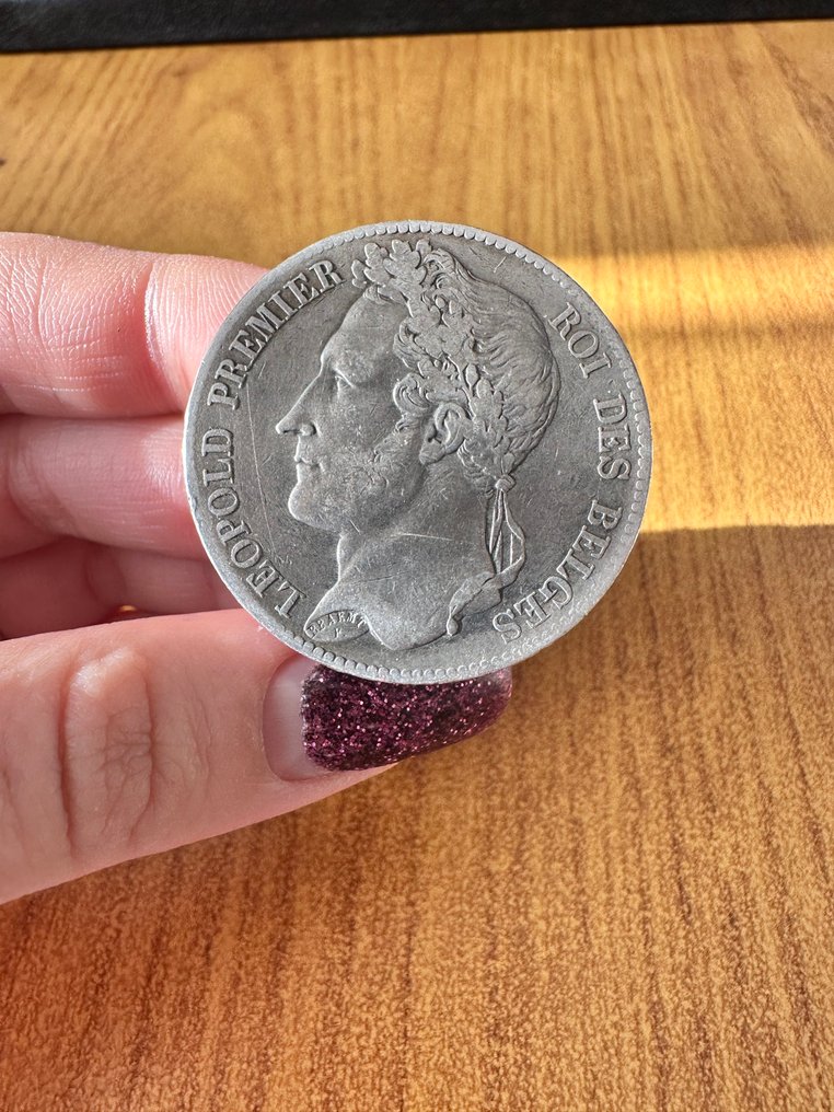 Βέλγιο. Leopold I. 5 Franchi 1847 (χωρίς τιμή ασφαλείας) #1.0