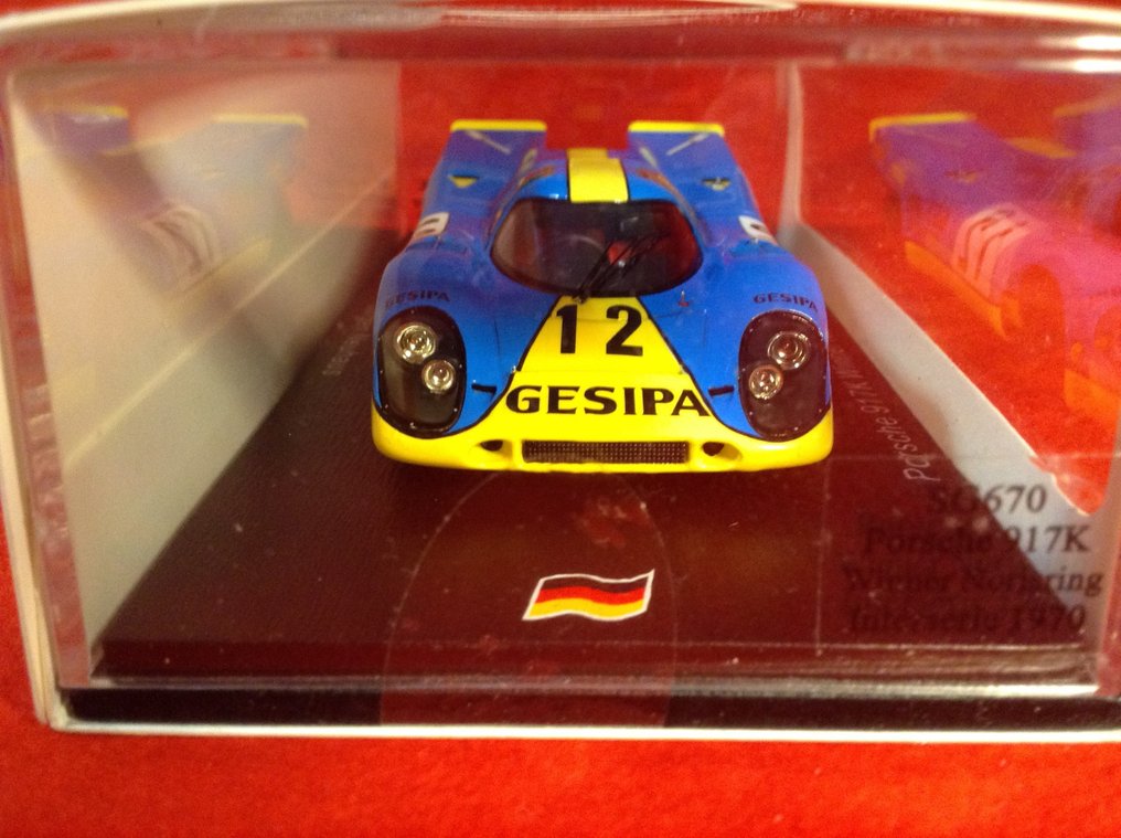 Spark 1:43 - Model race car - ref. #SG670 Porsche 917K "Gesipa GmbH" 1° Norisring Interserie Race 1970 #12 Jürgen Neuhaus - Excellent quality - limited edition - hard to find today - numbered #134 of only 500 pcs. #4.3