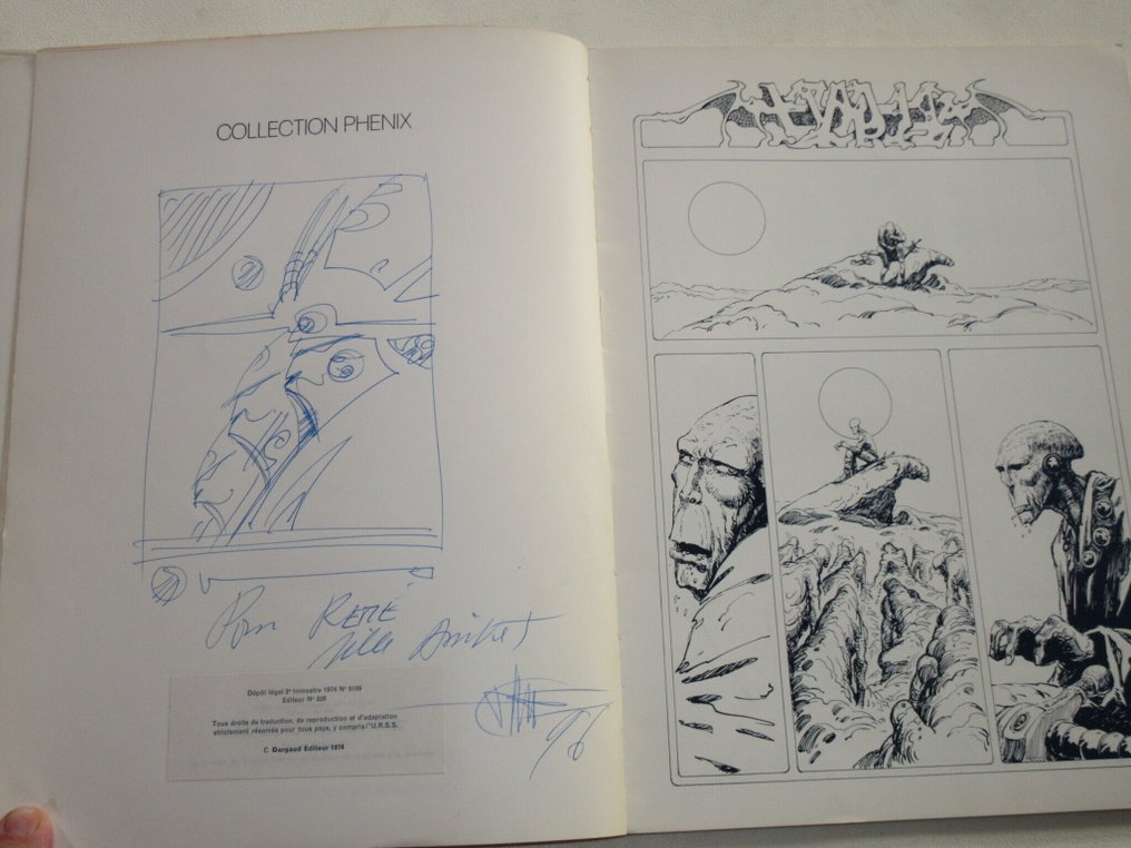 Druillet - Vuzz + dédicace - B + jaquette - 1 Album - Prima edizione - 1974 #2.1