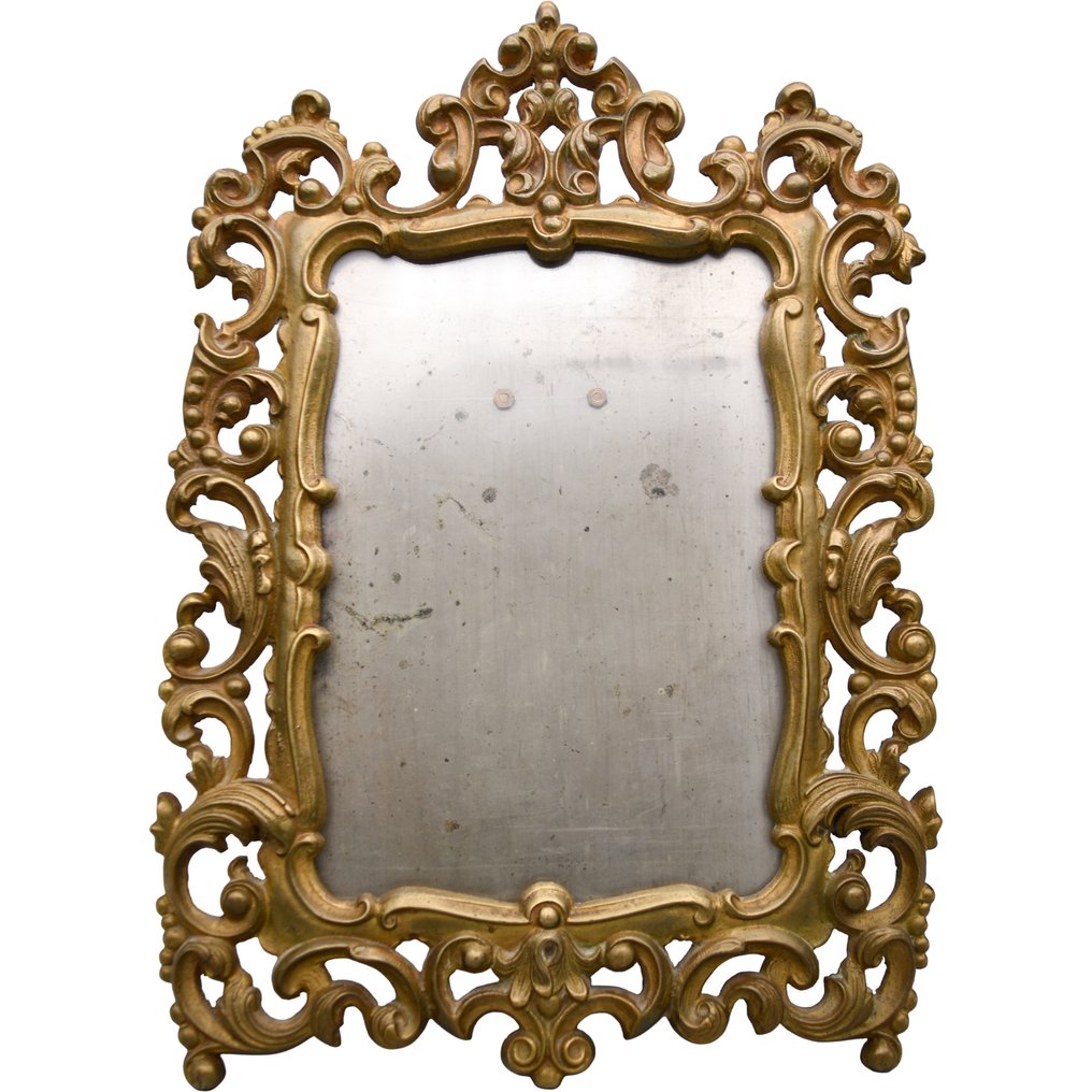 Cornice- Neobarroco, con ornamentazione vegetale - Bronzo #1.0