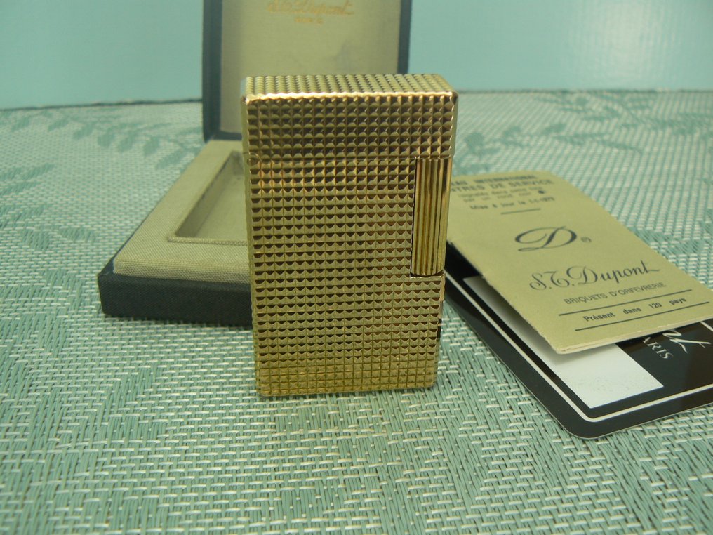 S.T. Dupont - Diamond tip - Lommelighter - Forgyldt #1.0