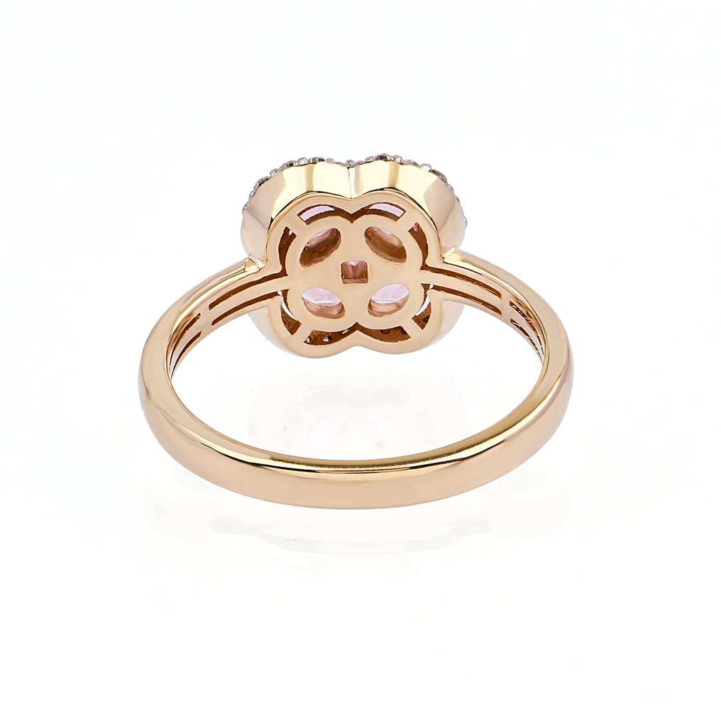 Ring - 14 karat Gulguld -  1.09ct. tw. Topas - Diamant #4.3