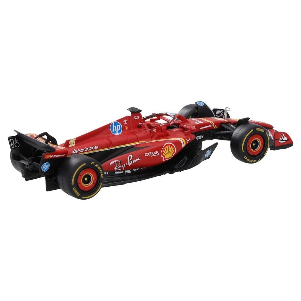Bburago 1:43 - Modelracerbil (2) - Scuderia Ferrari SF-24 + F1 Racing Hauler Iveco S-Way 570 - Charles Leclerc #3.2
