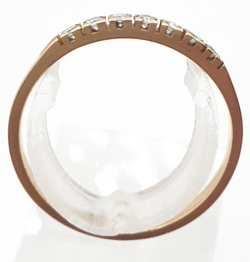 戒指 - 18 克拉 玫瑰金 - 0.04ct. tw. - 鉆石 #4.3