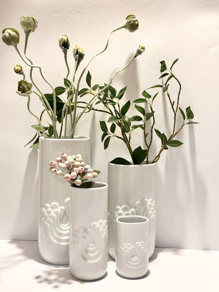 Thomas, Rosenthal - Tapio Wirkkala - 花瓶 (4) - 花卉节 / 盛开节 - 瓷 #1.0