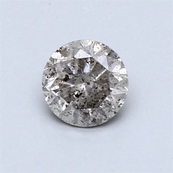 沒有保留價 - 1 pcs 鑽石 (天然彩色) - 0.61 ct - 圓形 - Fancy light 灰色, 褐色 褐色, 灰色 - I2 - 國際寶石學院(International Gemological Institute (IGI)) #1.0
