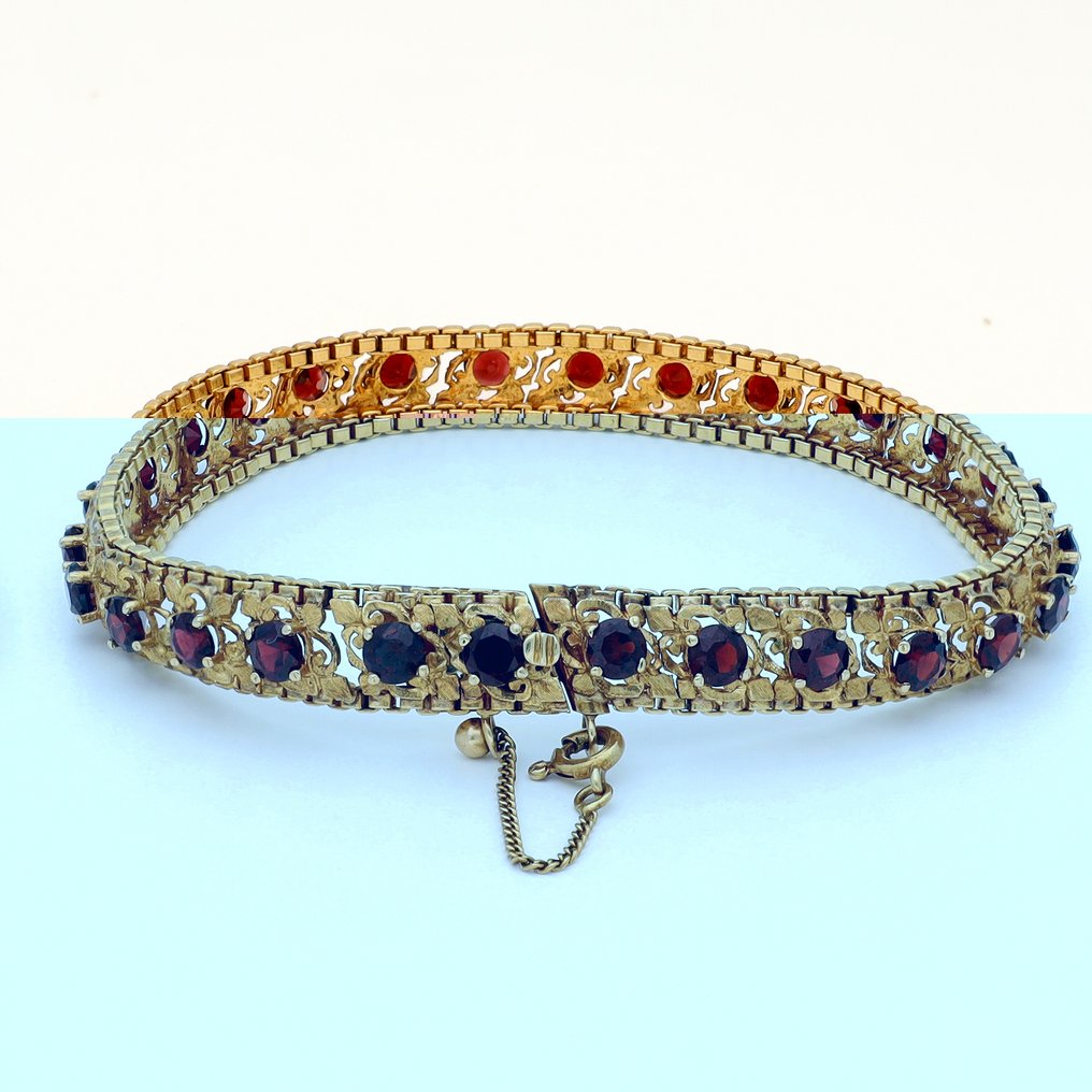 Bracelet - 14 carats Or jaune - grenade #1.0