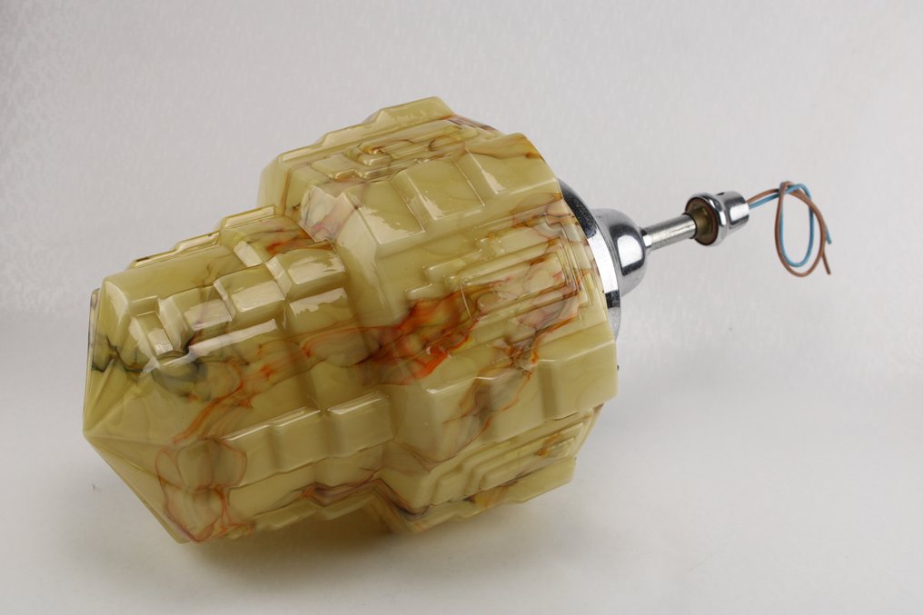 Taklampe - Opalin glass - Skyskraper marmorlignende #1.0