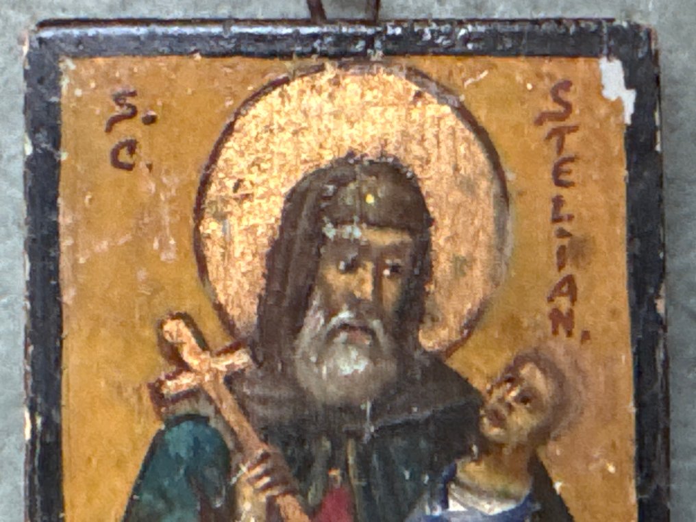 標誌 - 圣斯蒂利亚诺斯，儿童的保护神 - 木 #1.0