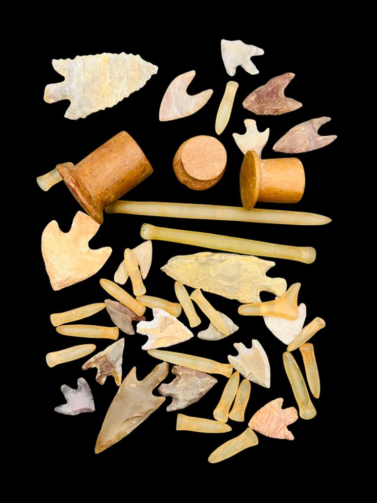 Νεολιθική Πέτρα, Terracotta Arrowhead, labrets, lip plugs - 10 mm  (χωρίς τιμή ασφαλείας) #1.0