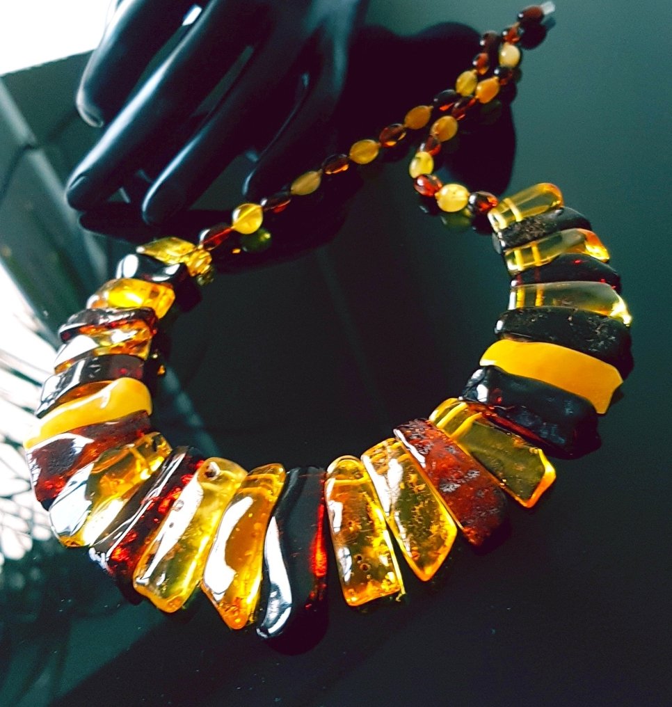 Amber 巨大的天然波罗的海琥珀项链- 48 g #4.3