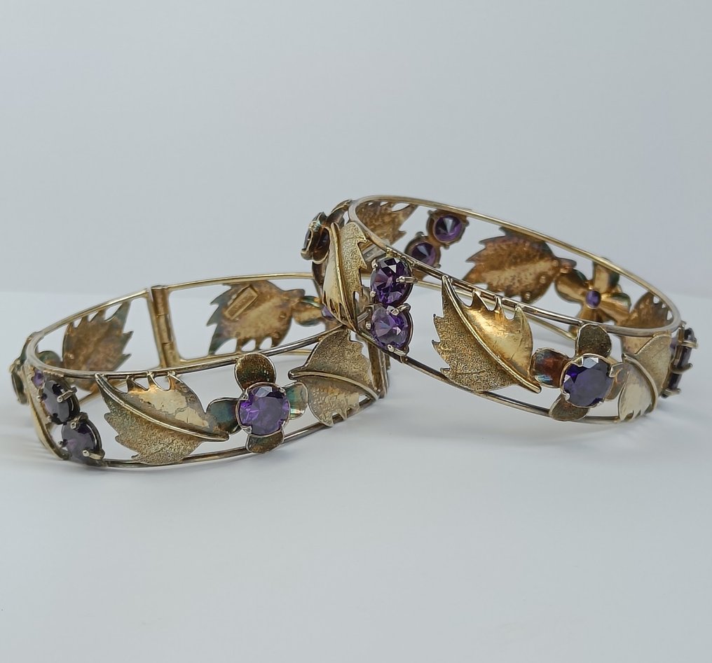 银, Gold-plated - 手镯 - Duo oriental #1.0