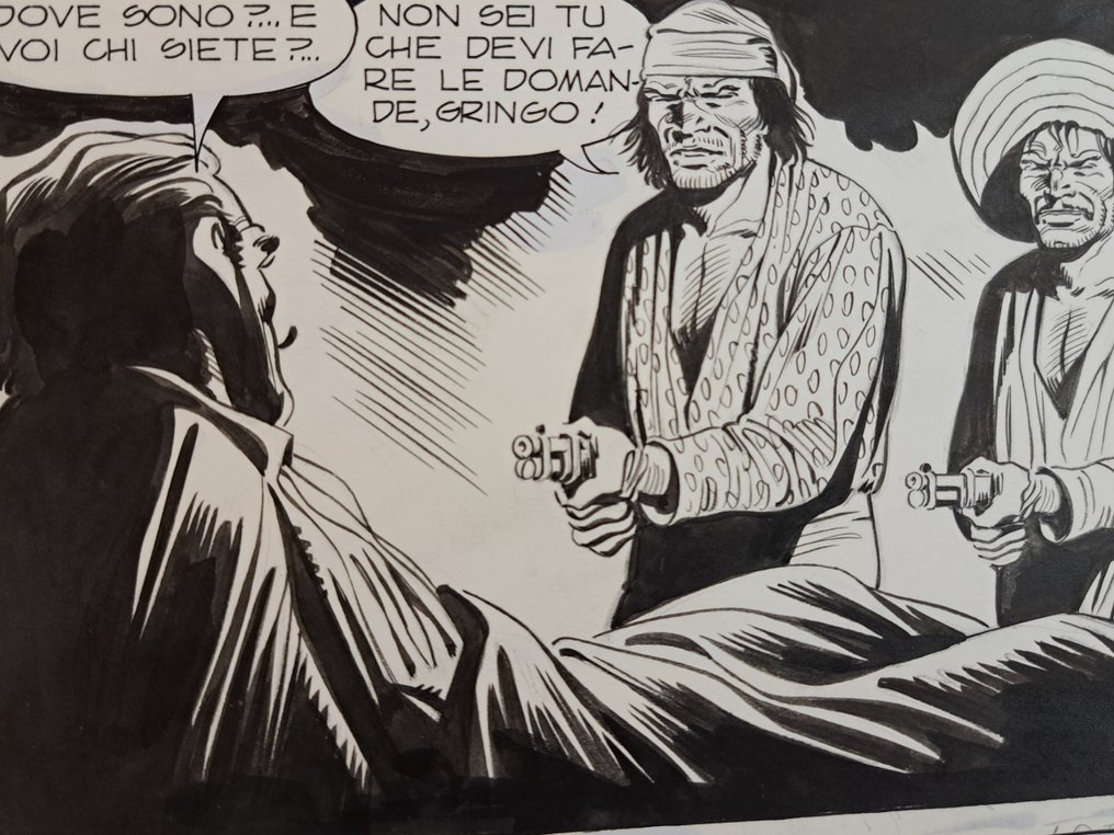 Monti, Vincenzo - 2 Original page - Tex: Orme sulla Sabbia - 1991 #3.2