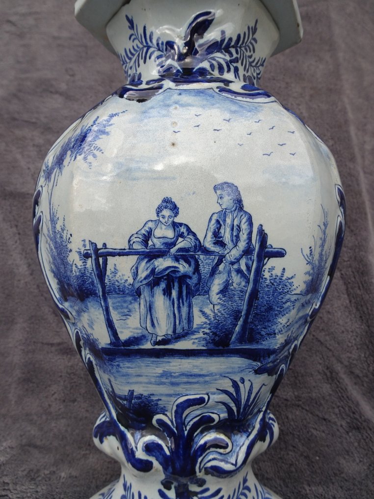 Delft, Plateelbakkerij - Βάζο με καπάκι - Delftware #1.0