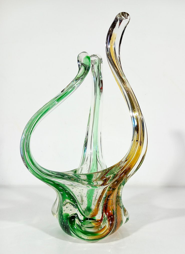 花瓶  - 玻璃 - 浸没的玻璃 32 厘米，1970年代 #1.0