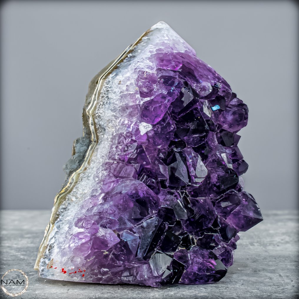 来自巴西的天然紫水晶方尖碑配玛瑙——自然界的杰作,最高品质。 方尖碑- 716.81 g #2.1