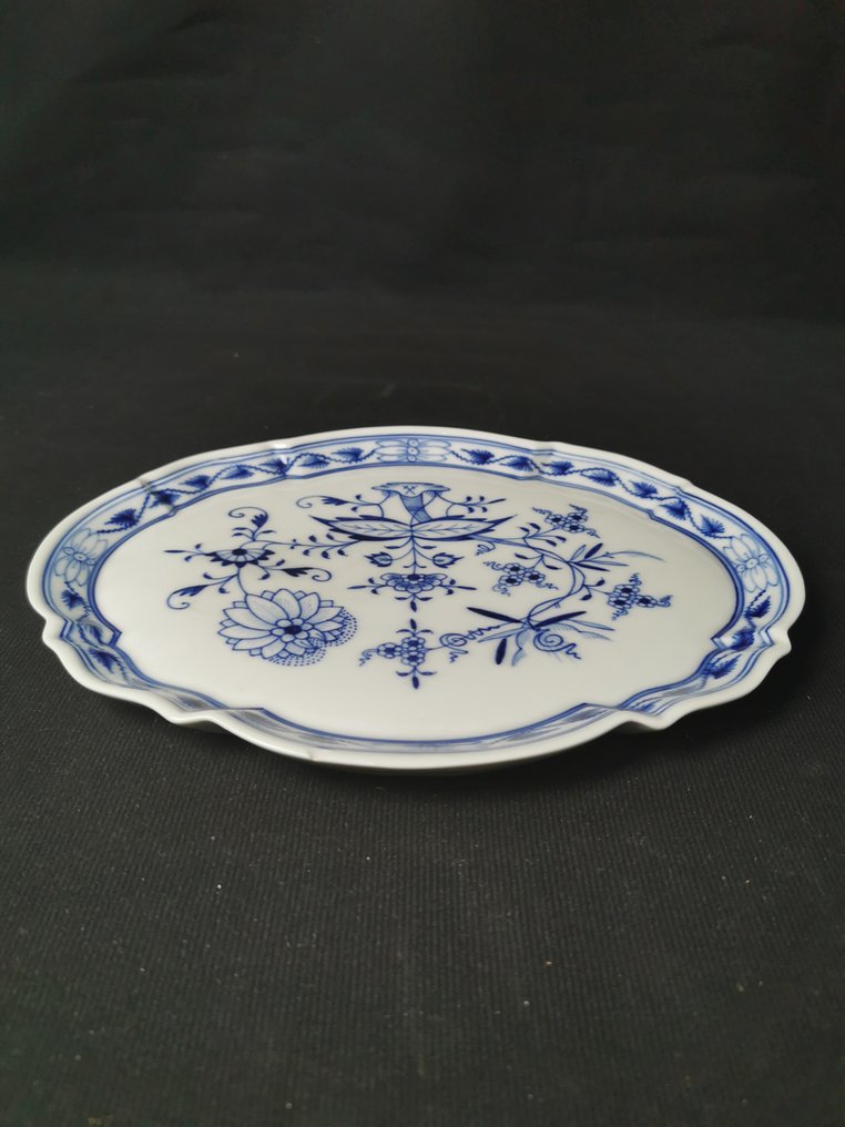 Meissen - Cipolla blu - Vssoio a multiforme 27,5x22,5cm - 1. Wahl - XX secolo - Tray - Porcelain #4.3