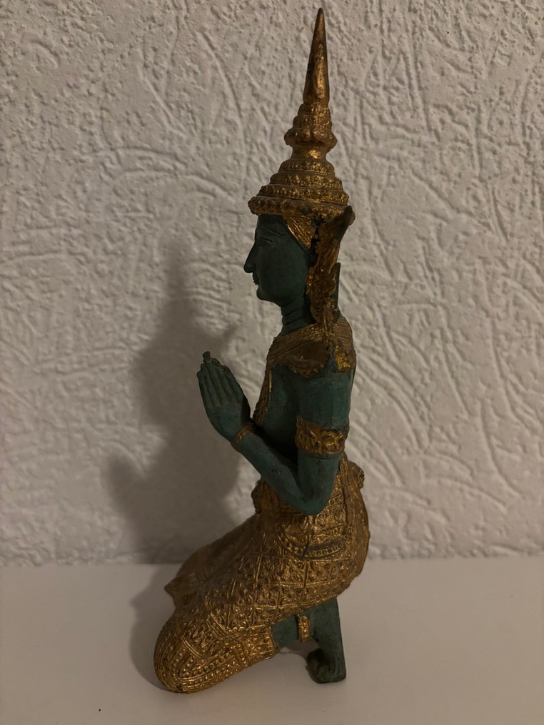 Pair Thai Teppanom guardian angels - 塑像 - 泰国  (没有保留价) #4.3