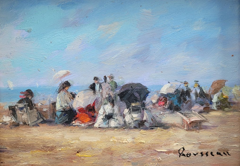 Camille Rousseau (1949) - Dimanche en Normandie ~ Plage de Cabourg ~ V #1.0