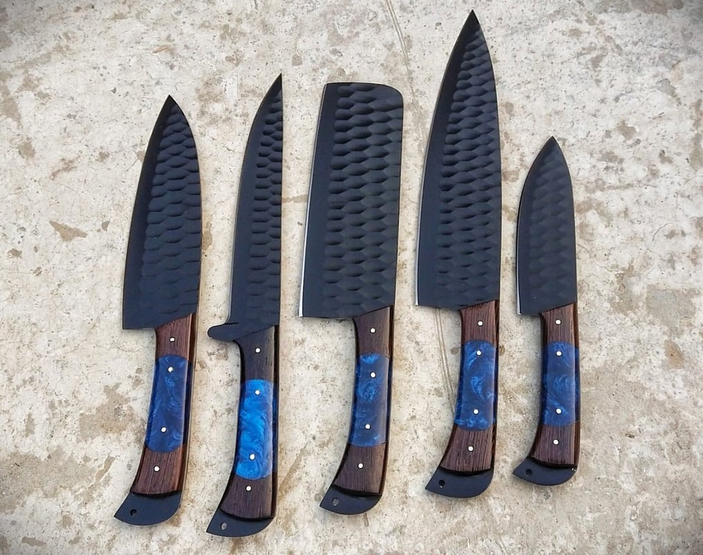 厨刀 - Kitchen knife set -  厨师刀 - 钢, 木, 皮革 - 北美 #3.2
