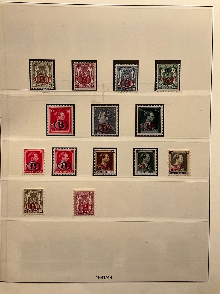 Belgium 1929/1982 - Military + service stamps - beautiful collection including paper types. - OBP M + S #1.0