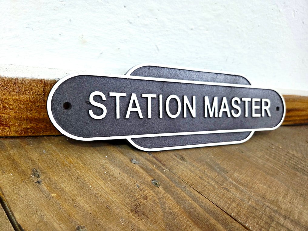 Reklámtábla - Állomásfőnök - Öntöttvas #2.1