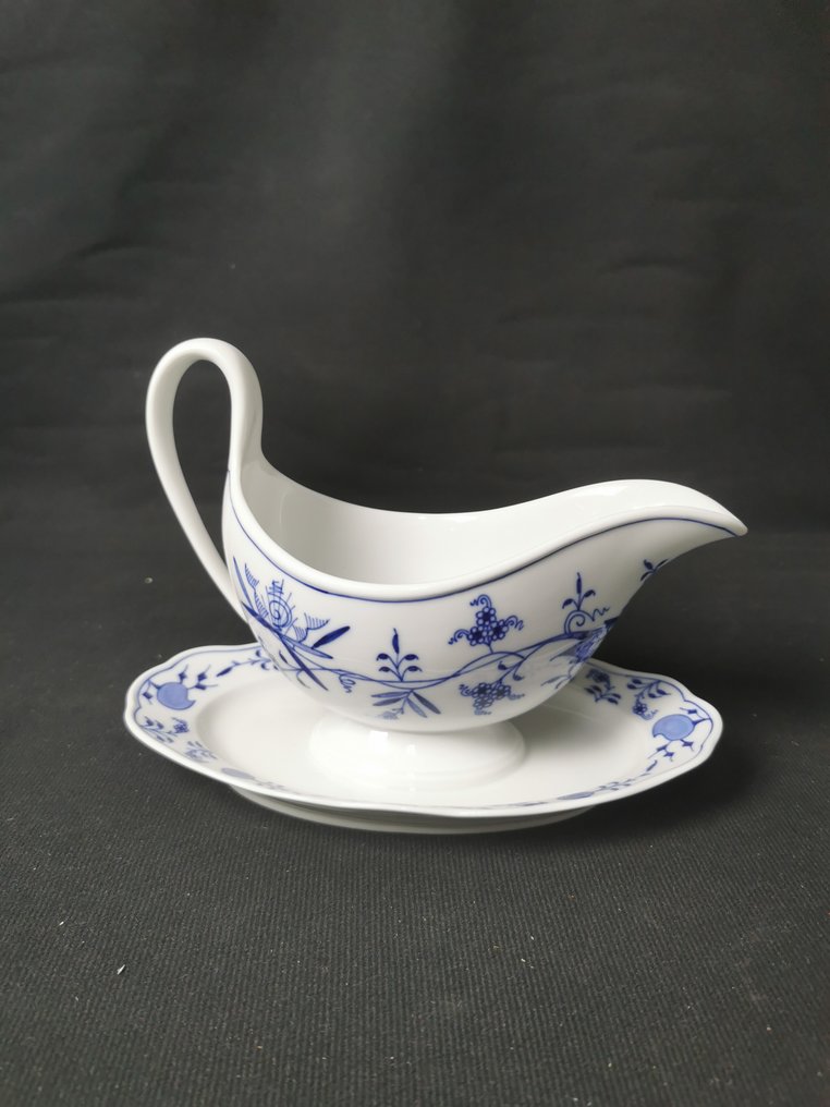Meissen - Cipolla blu - Salsiera 22cm - XX secolo - Σαλτσιέρα - Πορσελάνη #1.0