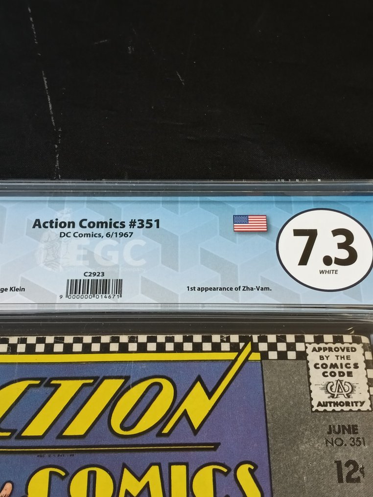 Action Comics #351 - EGC 7.3 - Zha-Vam the Invincible! - 1 Graded comic - First edition - 1967 #1.0