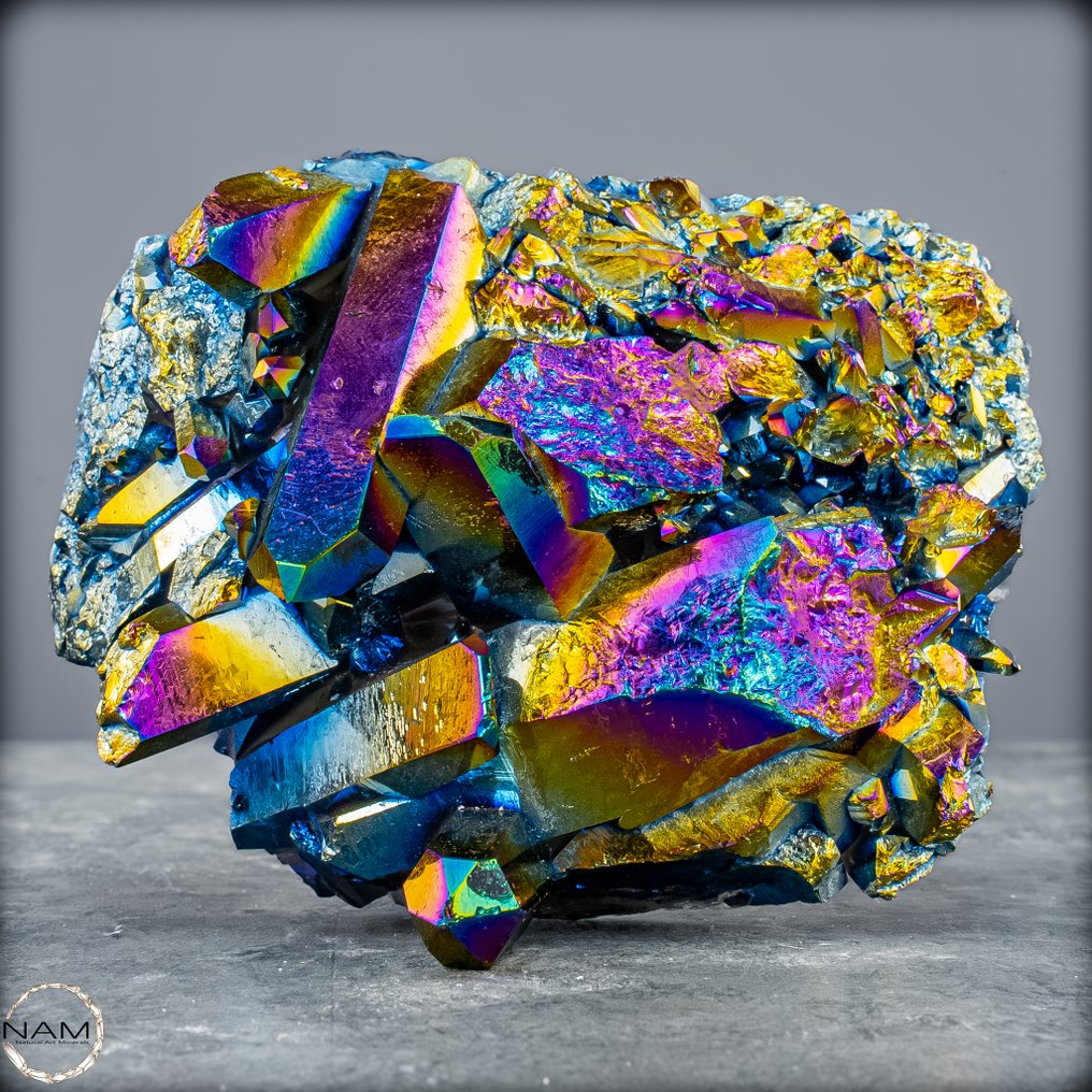 Rare, beautiful Aura Amethyst Geode- 702.48 g #1.0