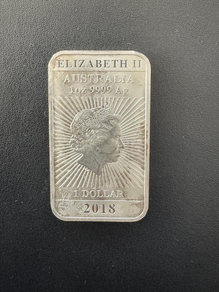 澳大利亚. 1 Dollar 2018 1 oz  (没有保留价) #1.0