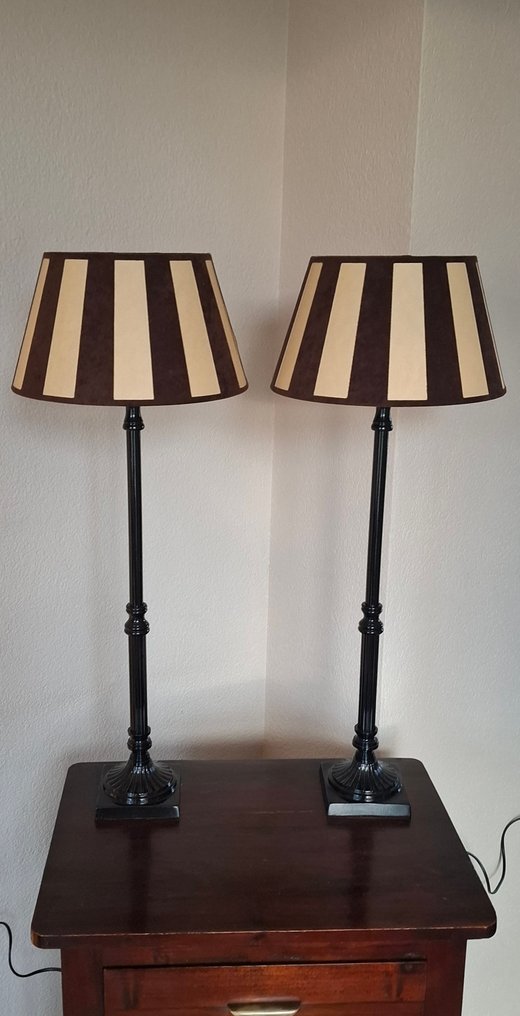 Bordlampe (2) - Metal sort - Inklusiv kappen XL #3.2