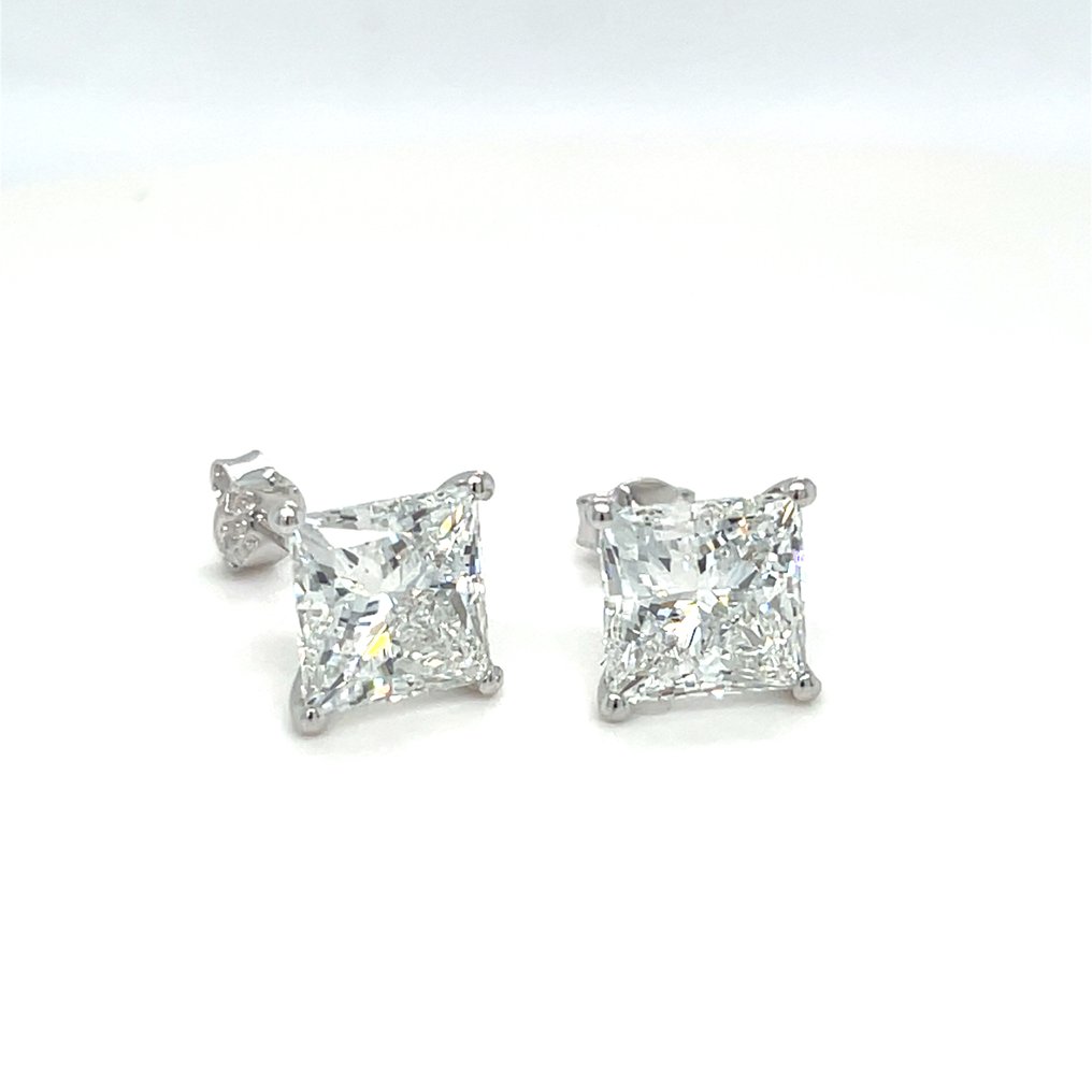 Nincs minimálár - Drop fülbevaló - 14 kt. Fehér arany - 2.00ct. tw. Gyémánt (Laboratóriumban előállított) #2.1