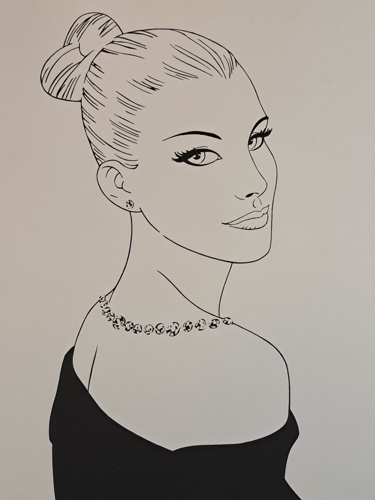 Zaniboni, Sergio - 1 Original drawing - Eva Kant: Lo Sguardo - 2013 #1.0