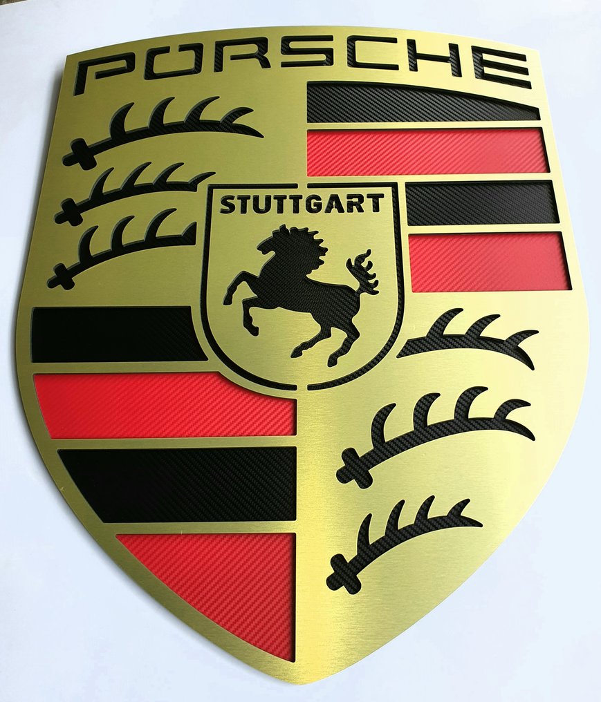 Sign - Porsche - Professional Pack Sign Aluminium*- XXL Size 200 cm #1.0