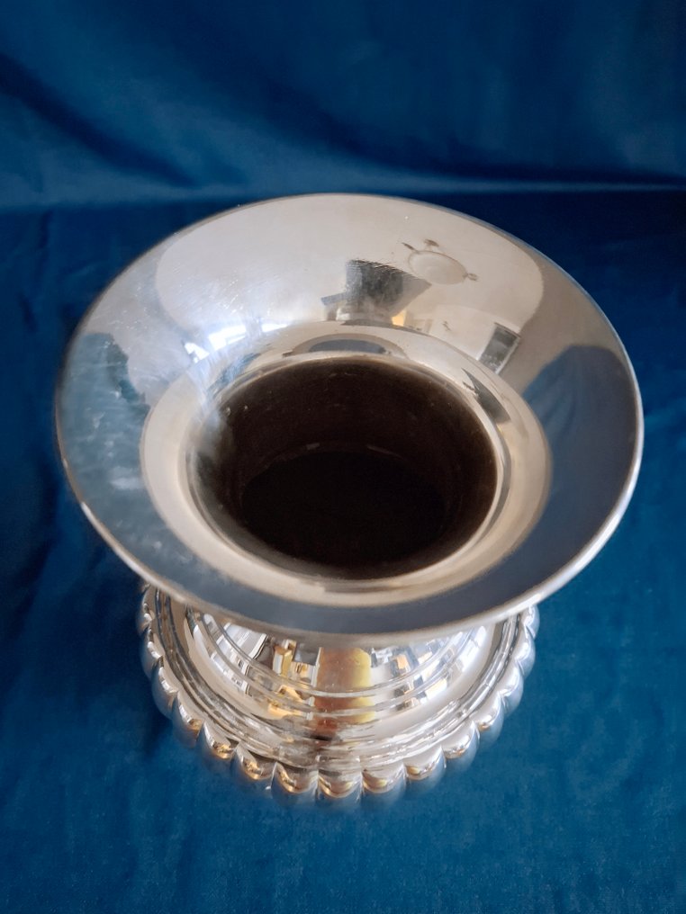 Bordopsats  - Forsølvet - Tung sølvbelagt vase #4.3